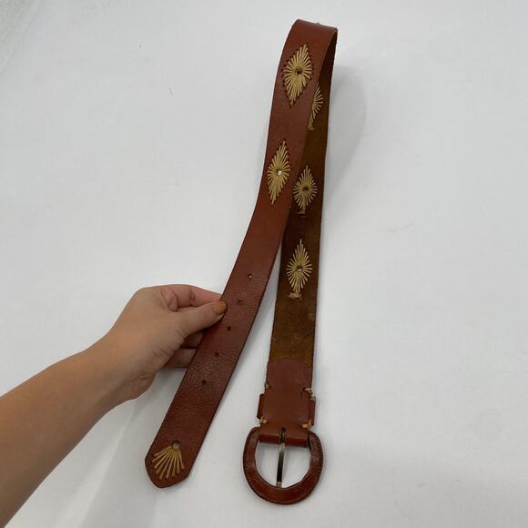Brown boho southwestern belt main image 3